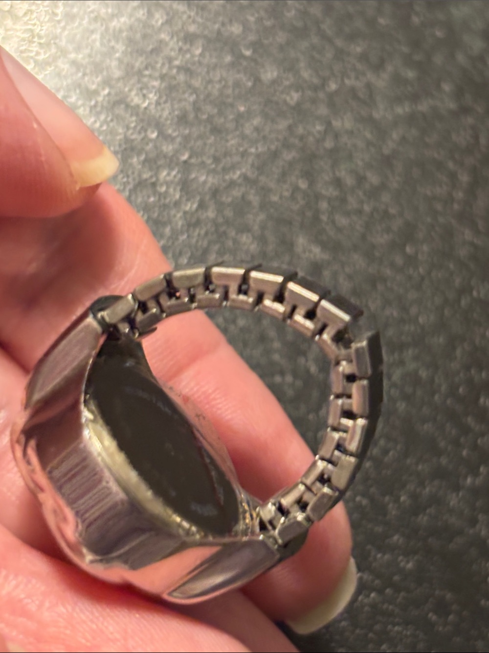 Pink Floral Quartz Ring Watch NOT RUNNING - Picture 9 of 11